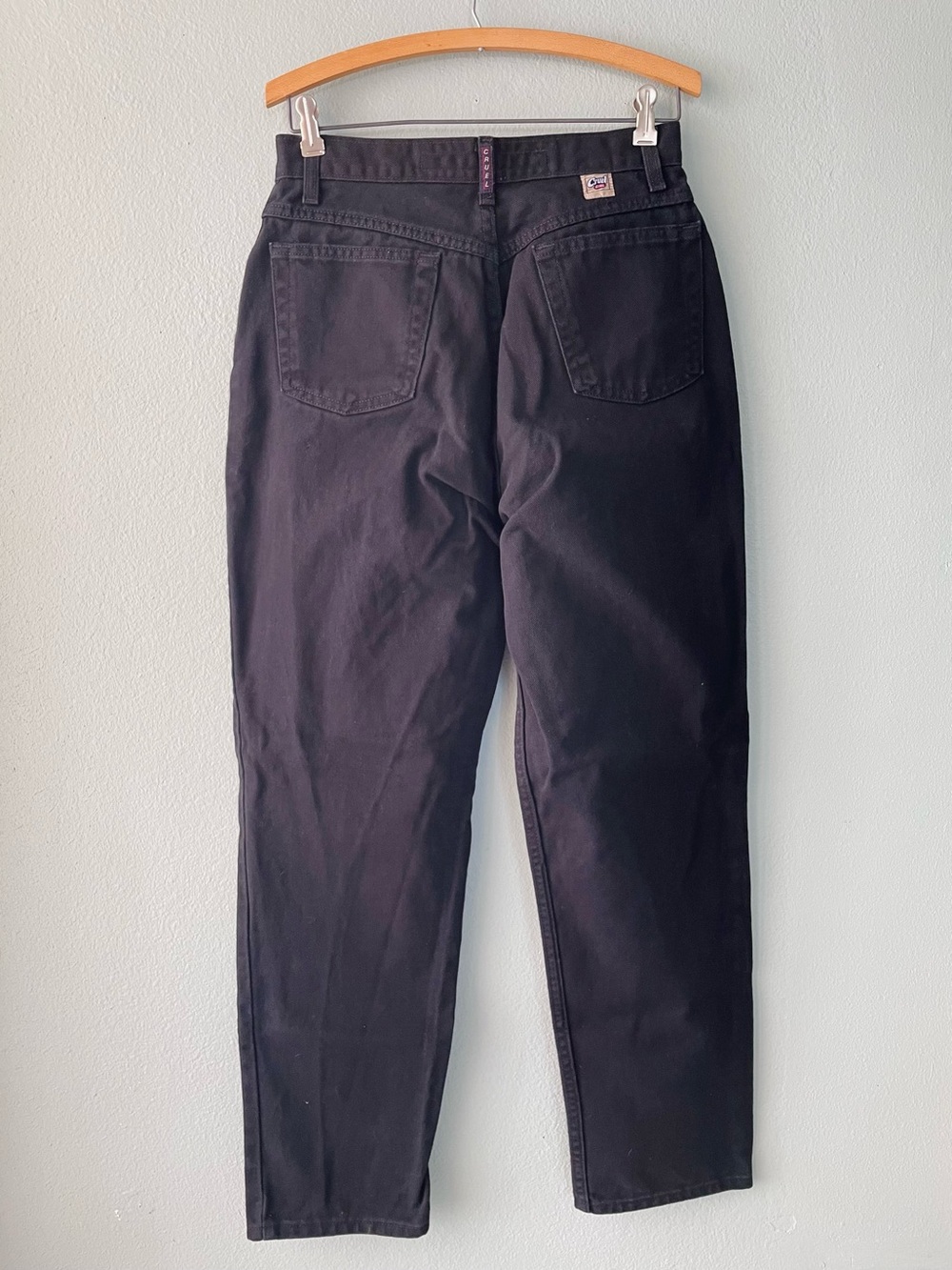 Cruel Girl | 90s Y2k Black Curvy High-Rise Straight Leg Jeans - Picture 2 of 7